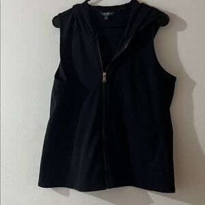 Ralph Lauren Black Hooded Vest